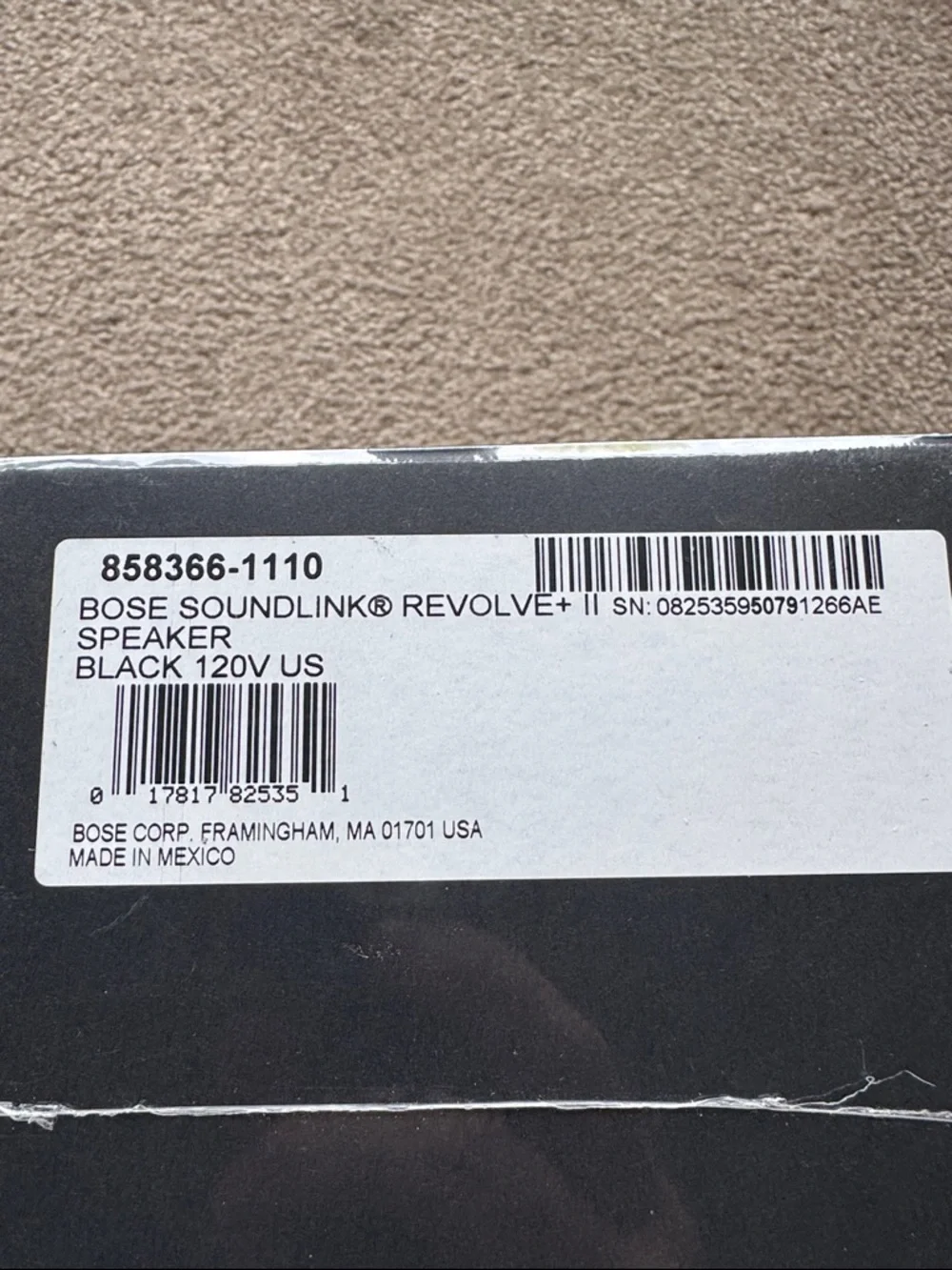 Bose SoundLink Revolve+ II Portable Speaker — Black - Picture 2 of 3